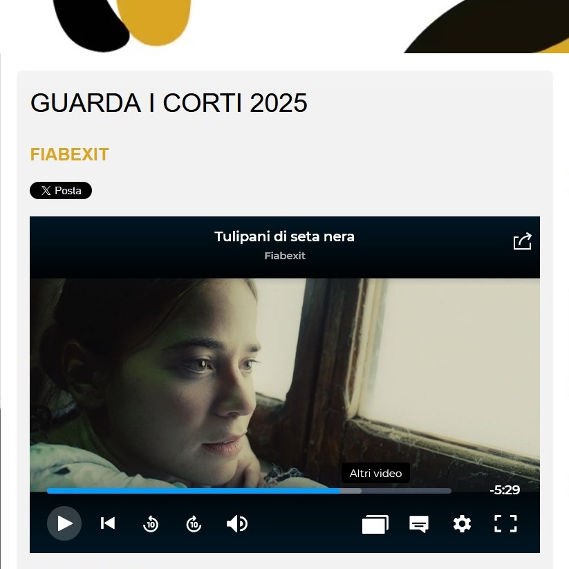 Fiabexit, guarda Fiabexit, Rai Cinema Channel, Tulipani di seta nera , Premio Sorriso Rai Cinema Channel, Lenola, Inventa un Film