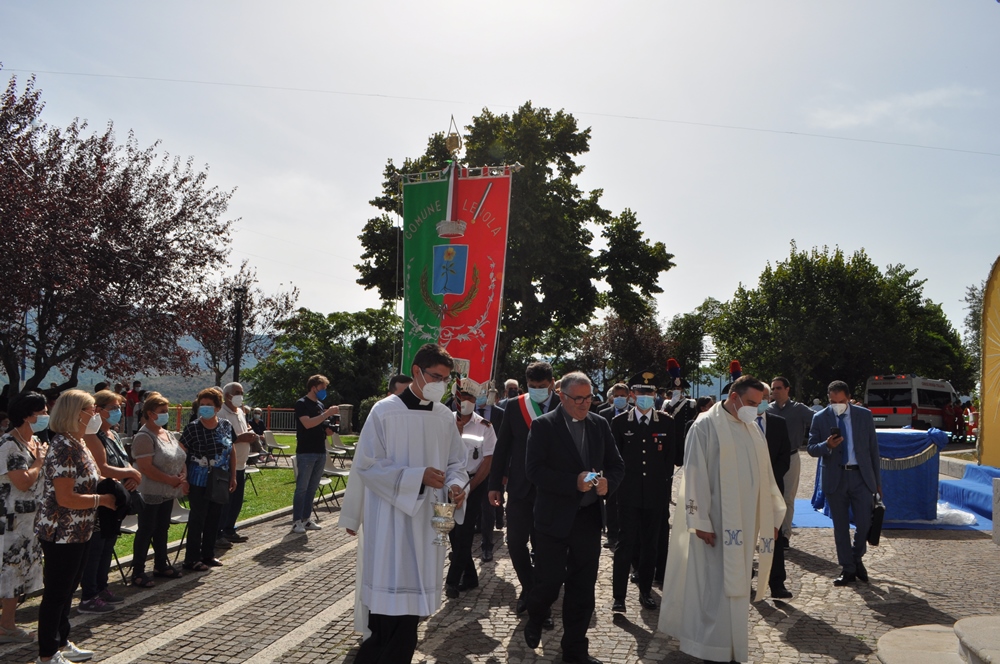 Madonna del Colle 2021, Lenola, Madonna del Colle, arrivo del Vescovo, Vescovo di Gaeta