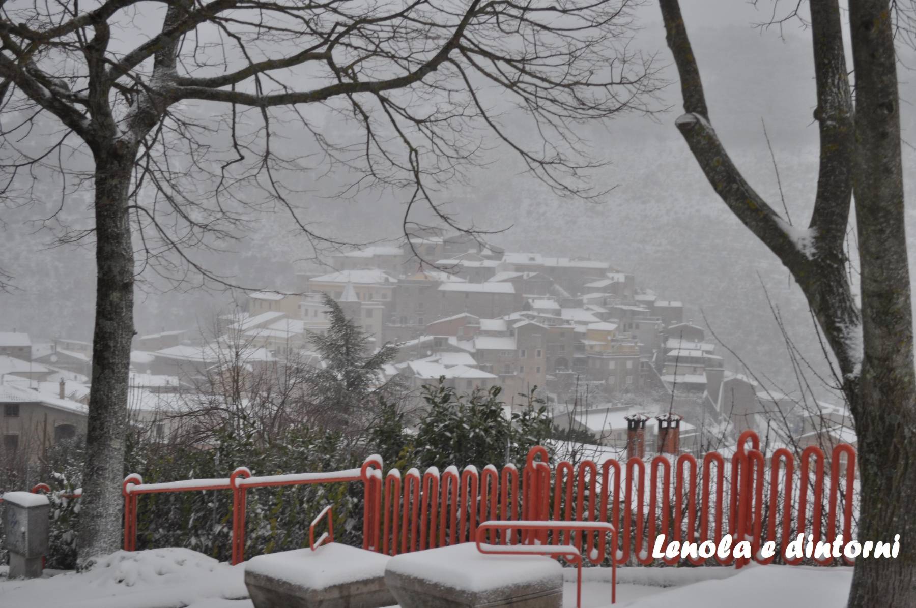 neve a lenola, nevicata a lenola