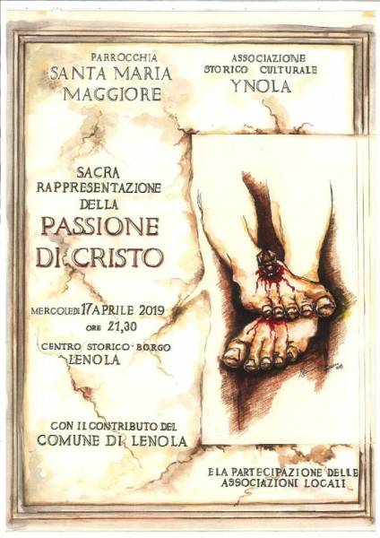 passione vivente, sacra rappresentazione della passione di cristo, lenola, ynola, parrocchia santa maria maggiore, lenola e dintorni