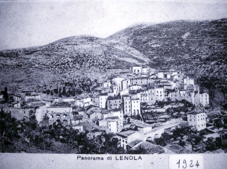 cartolina Lenola 1924, cartolina lenola antica