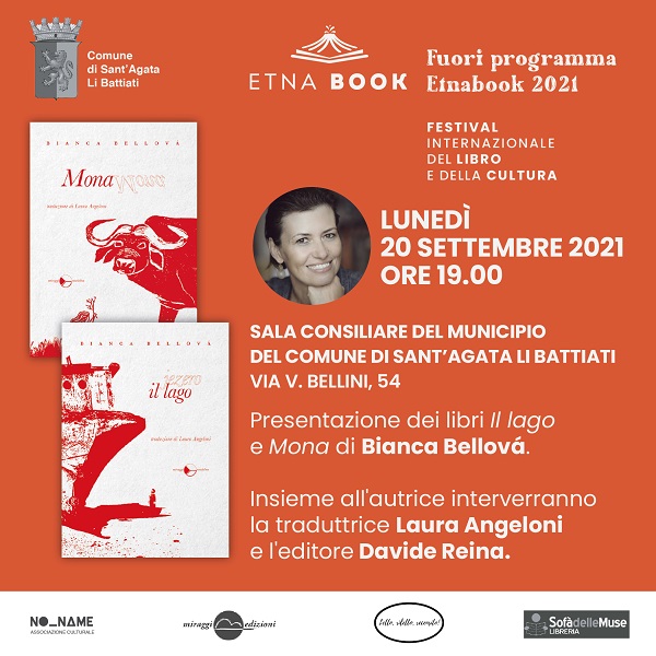 Etnabook 2021, Etnabook Catania, Bianca Bellova, No name, Etnabook conferenza stampa