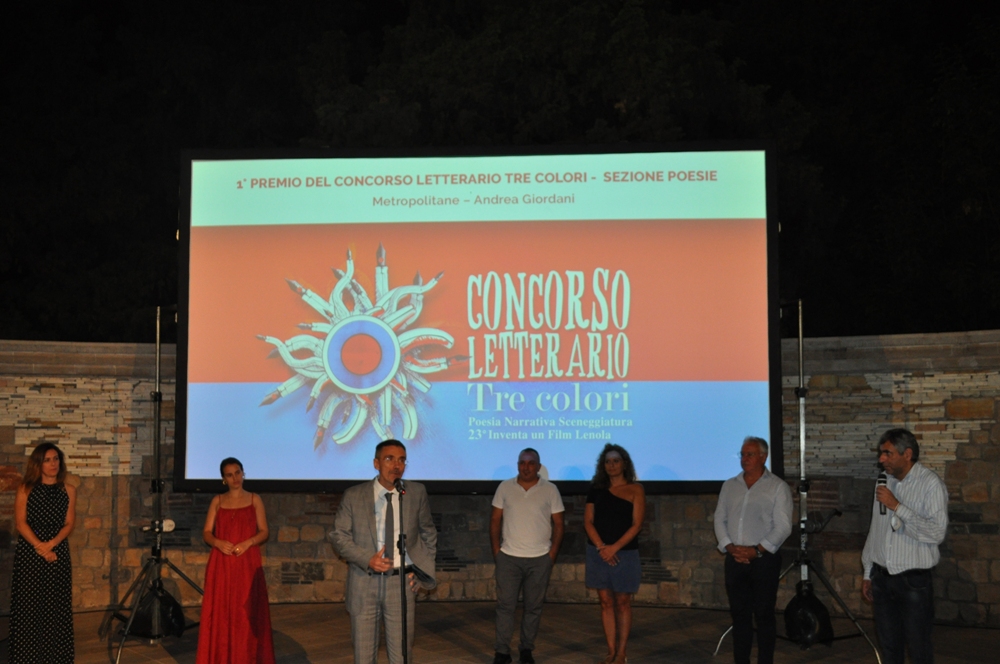 Poesie premiate terzo concorso letterario Tre Colori 2021, Concorso inventa un film poesie premiate, poesie lenola 2021, Andrea Giordani, Maurizio Bacconi, Vittorio Di Ruocco